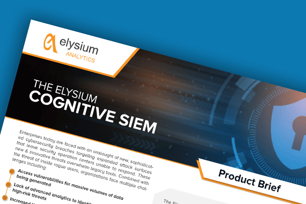 The Elysium Cognitive SIEM