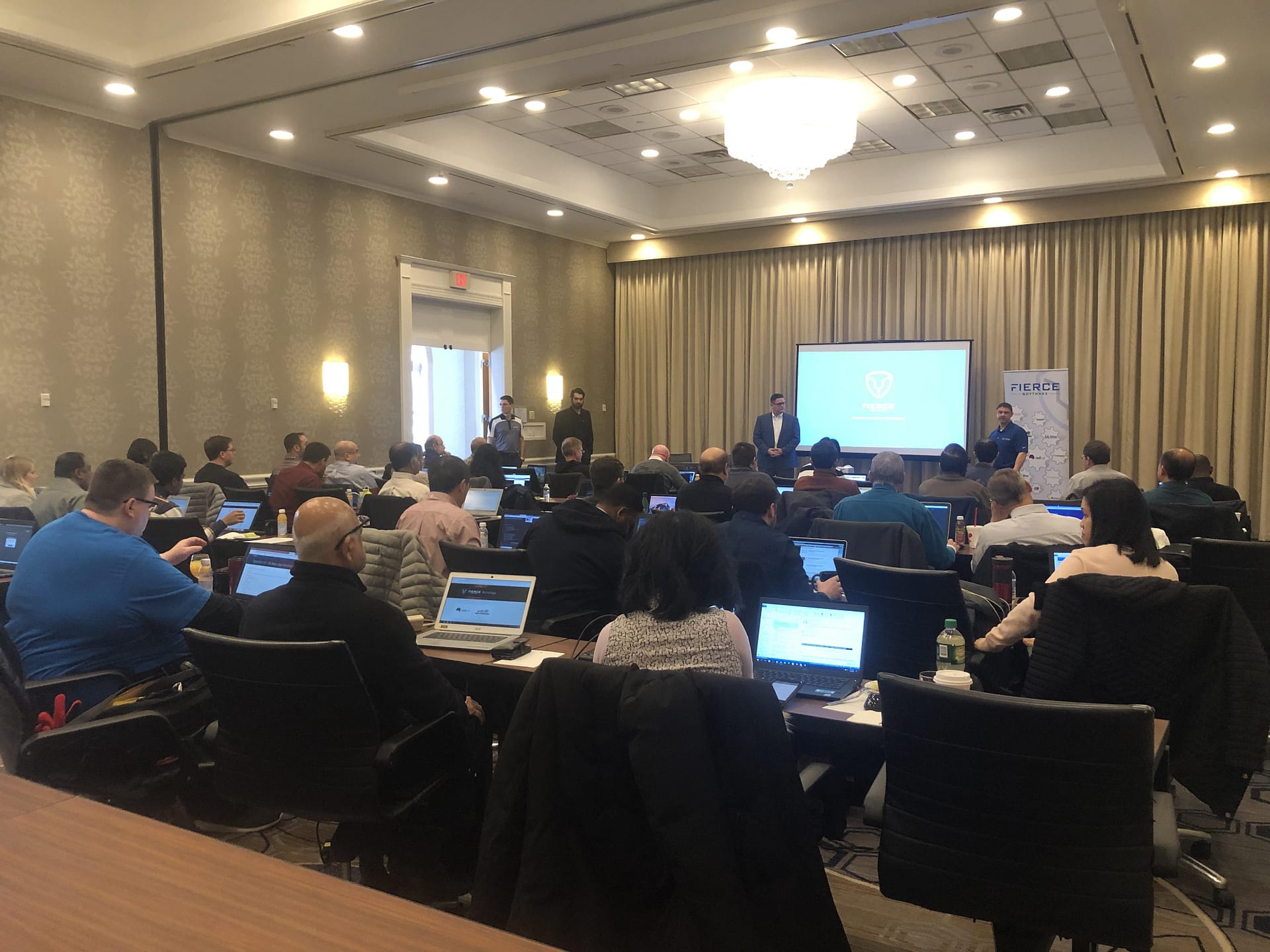 Full room at the Westfields Ansible Tower Workshop